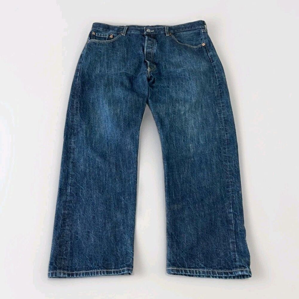 Levi's 501XX Jeans Mens 40x30 Blue Straight Leg Button Fly Denim Pants